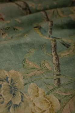 Copriletto Affresco in Lino