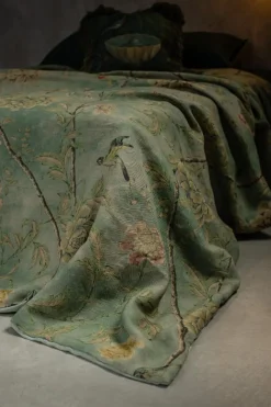 Copriletto Affresco in Lino