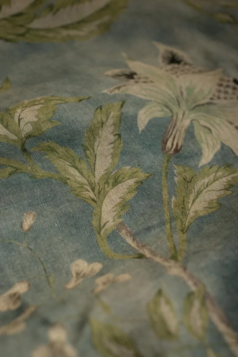 Copriletto Affresco in Lino