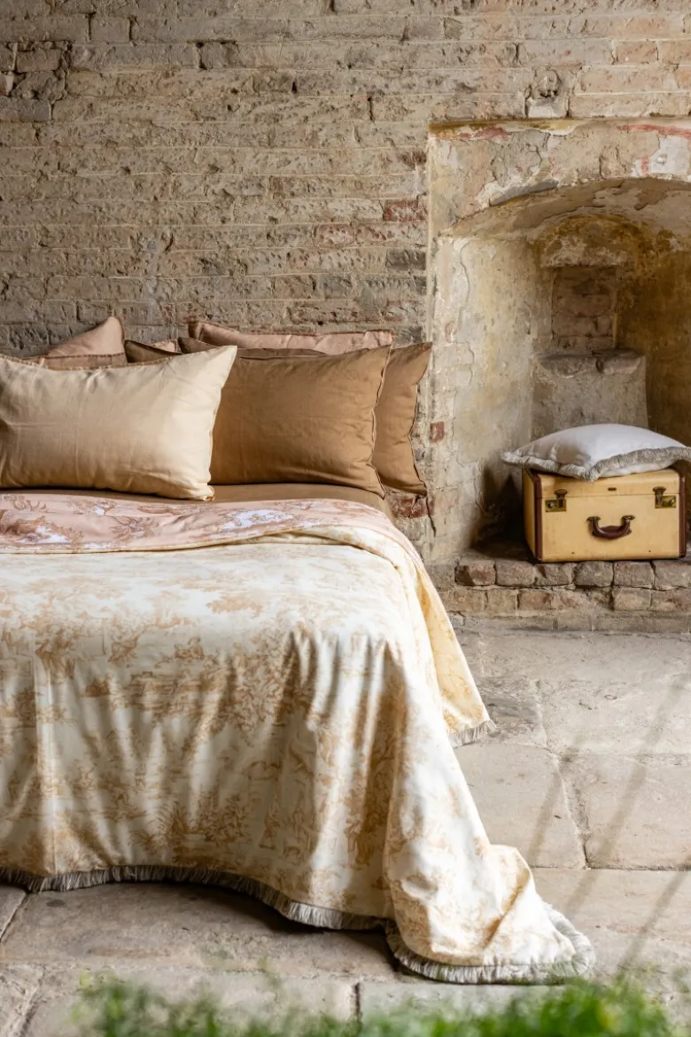 Copriletto Frange in Cotone