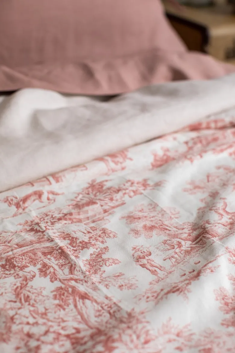 Copriletto Pure in Lino/Cotone