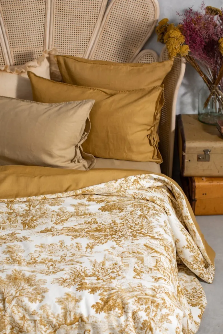 Copriletto Pure in Lino/Cotone
