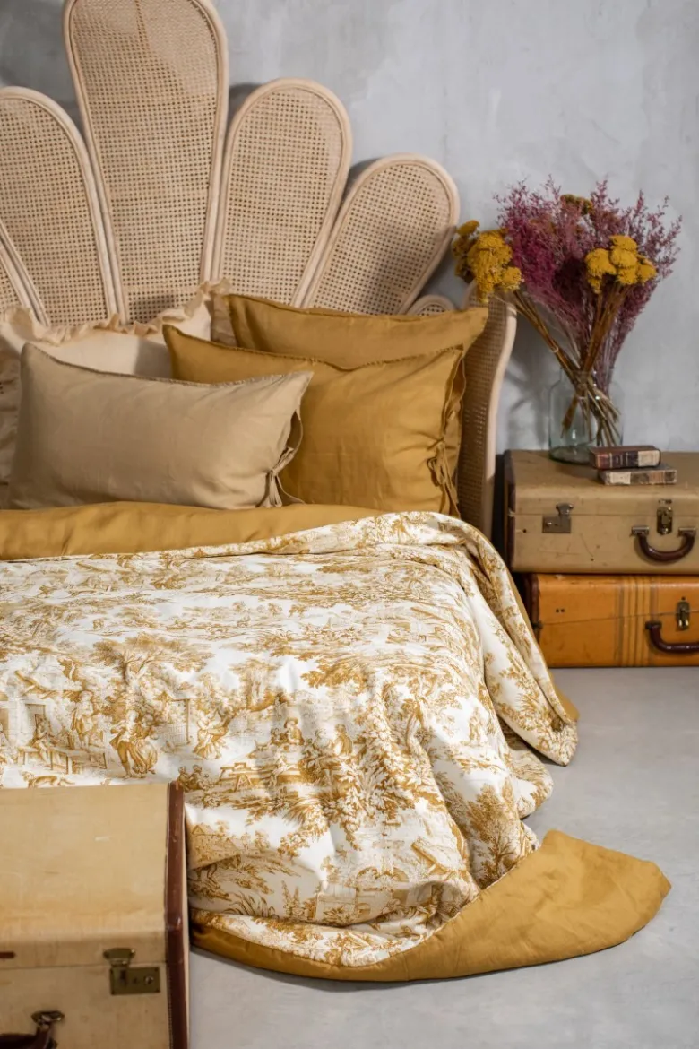 Copriletto Pure in Lino/Cotone