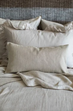 Copriletto Pure in Lino Jacquard