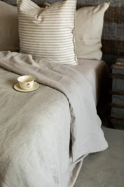 Copriletto Pure in Lino Jacquard