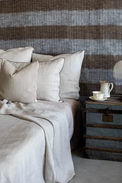 Copriletto Pure in Lino Jacquard