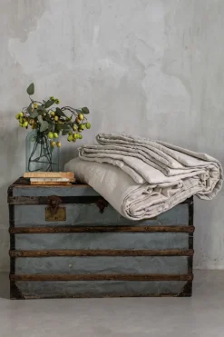 Copriletto Pure in Lino Jacquard