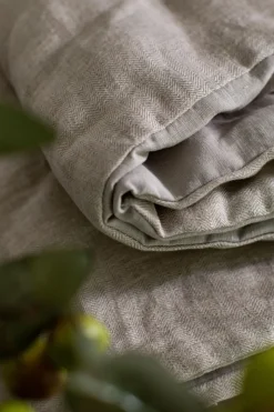 Copriletto Pure in Lino Jacquard