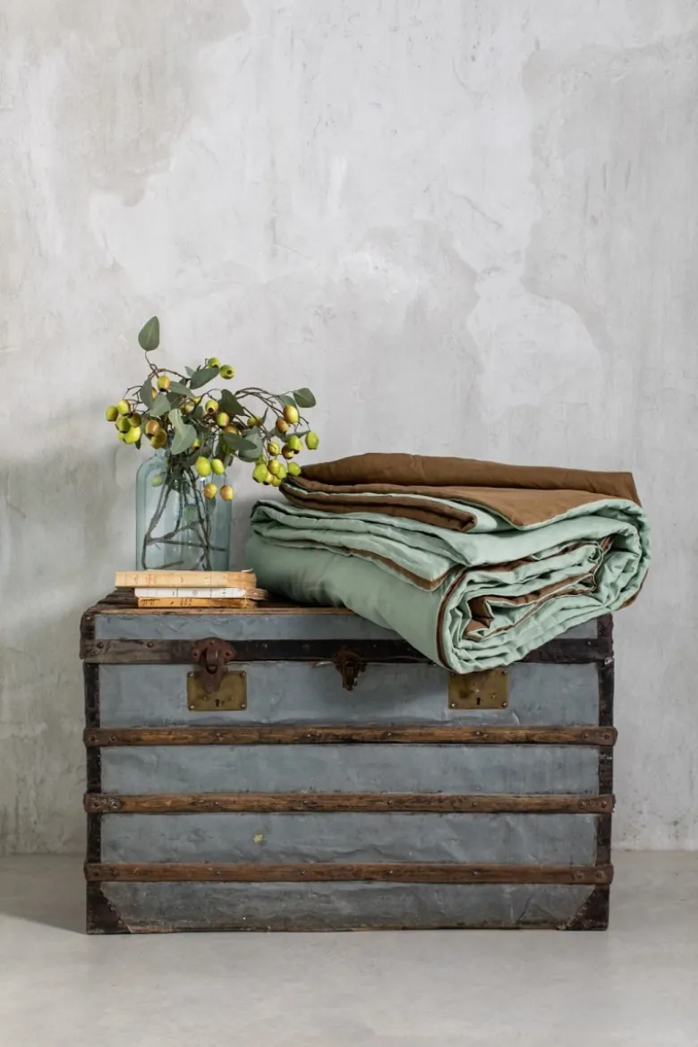 Copriletto Reversibile Pure in Lino