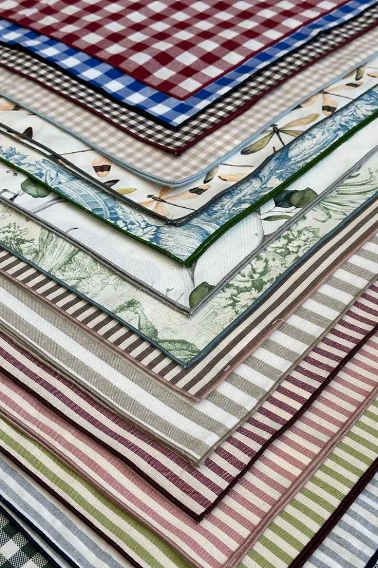 Set di 12 Tovaglioli Filo Assortiti