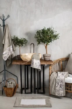 Tappeto Bagno Bauhaus in Cotone