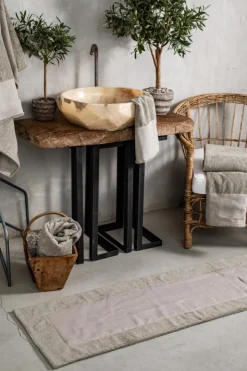 Tappeto Bagno Bauhaus in Cotone