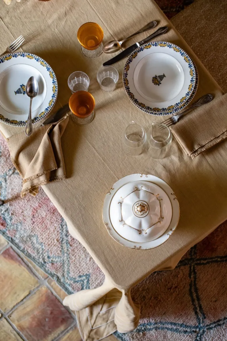 Tovaglia in Lino Antimacchia Sfogliatella