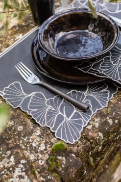 Tovaglietta Ginkgo in Lino Antimacchia